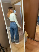 DEAT-ropa de cuello cuadrado de Cachemira para mujer, Jersey elástico de cintura alta, manga larga, sexy, primavera y verano, WK080, 2021