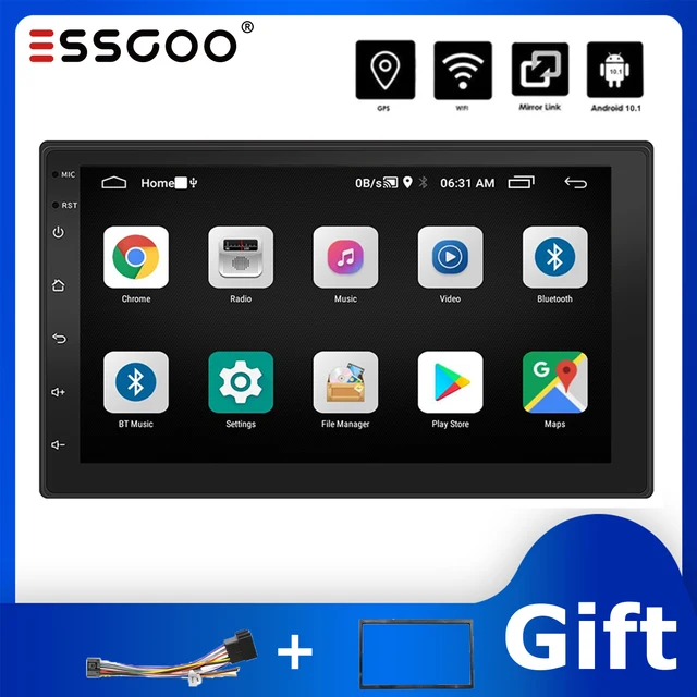 ESSGOO Car Radio 2 Din Android 10 Car Stereo Universal 7 inch Autoradio RDS Multimedia Player Gps Navigation Touch Screen 2G+16G 1