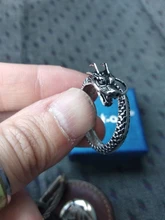 Anillo de Plata de Ley 925 de estilo chino, anillo de dragón especial, 100%, Original, abierto, Ajuste libre, joyería fina