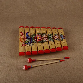 

Ms-k1-ks-08 xylophone diatonic (8 plates) with painting