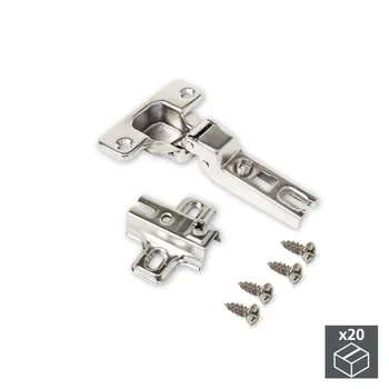

Lot of 20 hinges elbow X95 Emuca with opening 110 ° and supplements to screw