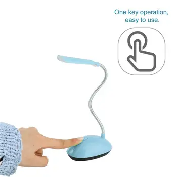 

Fashion Ultra-bright Wind LED Desk Light Economic AAA Battery Operated Book Reading Lamp with Flexible Tube PY-X7188
