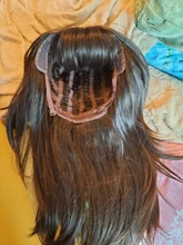 EASIHAIR-Peluca de BoBo marrón oscuro con flequillo, sintética, ondulada, de capa media, para mujeres negras, Cosplay, fiesta, resistente al calor, Natural