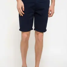 DeFacto мужские летние повседневные Прямые Темно-синие шорты тканые мужские шорты бермуды H7772AZ18SMNM26-H7772AZ18SM