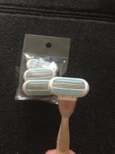 Cabezales de afeitado de 3 cuchillas para mujer, accesorios para el cuidado de la piel, afeitadora corporal, 4 Uds.