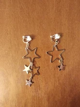 Pendientes de Clip con diseño de flor de estilo coreano para niñas, aretes sin Piercing, para fiesta, sin agujero