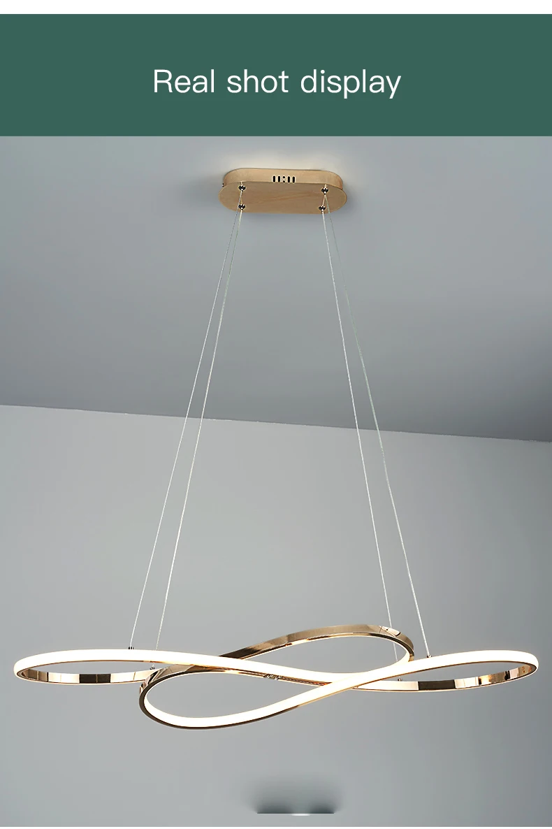 lowes chandeliers Modern Simple Design LED Chandelier For Dining Room Kitchen Table Living Room Bedroom Ceiling Pendant Lamp Gold Suspension Light crystal ceiling lights