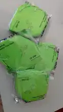 20 piezas de 5 capas FFP2 NR, mascarilla fpp2 homologada mascarilla protectora multifunción a prueba de polvo, Anti-PM2.5, 17 colores