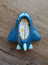 Termómetro de agua para bebé, diseño de avión de dibujos animados, baño, juguetes para recién nacido, 1 Uds.
