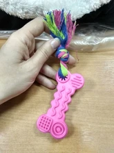 Toy Interactive-Toy Rubber Dog-Play Training Small Durable Bone-Rope Natural Star Pet-Dog