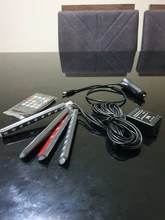 Tira de luces LED RGB con control remoto por voz para coche, diseño Interior, decorativa, Ambiental dinámico