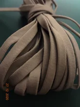 Cinta elástica de goma para mascarilla, cordón de aceite para colgar en la oreja, accesorios de ropa de protección, DIY, 5MM, 5 yardas