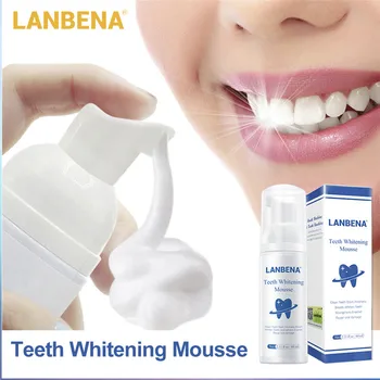 

LANBENA Teeth Whitening Mousse Tooth Whitening Cleaning White Teeth Oral Hygiene Toothpaste Bleaching Remove Stains Dental Tool