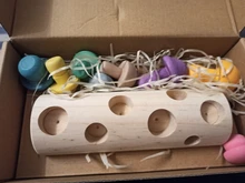 Bloques de arcoíris de madera Montessori para bebé, juego de recolección de setas, juguetes educativos de madera para bebé, ensamblaje a juego con forma de desarrollo