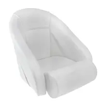 Кресло ROMEO мягкое, подставка, обивка белый винил 118100010