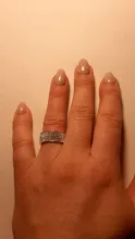 Anillo de acero de estilo Retro Vintage para mujer, joyería de 5 fila de cristales transparentes, anillos de boda de compromiso de acero inoxidable a la moda, gran oferta