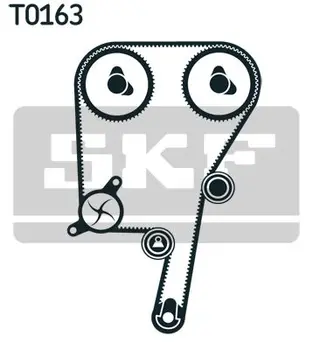 

Rem. TIMING kit Renault Laguna/Safrane Volvo S40-S80 1.6-2.5T 95 SKF VKMA06604
