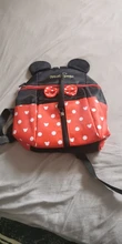 Mochila Disney de dibujos animados de Minnie estampado de Mickey, morral escolar para guardería/escuela primaria, Infantil