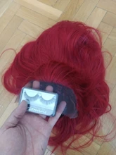 Wig Hair-Wigs Baby-Hair Lace-Front Natural Synthetic X-TRESS Red-Color Straight Free-Part