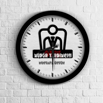 

Personalized School Assistant Manager Wood Wall Clock-1