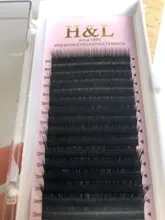 H & L SINCE-pestañas postizas de visón PBT coreanas, 1990 L/L +/LC/LD/M(LU), mezcla de 8-15, pestañas individuales para injerto en forma de L, maquillaje