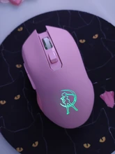 Pink Silent LED Optical Game Mice 1600DPI 2.4G USB Wireless Mouse for PC Laptop Drop