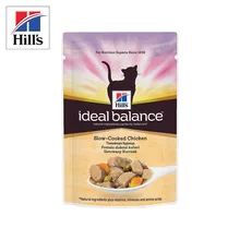 Hill's Ideal Balance влажный корм для кошек с томленой курицей 12шт. х 85 г