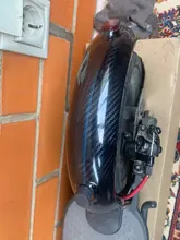 Película de envoltura de coche 5D negra, 1 unidad de 50x200cm, rollo de pegatina 5D para coche, película de accesorios para deporte Exterior