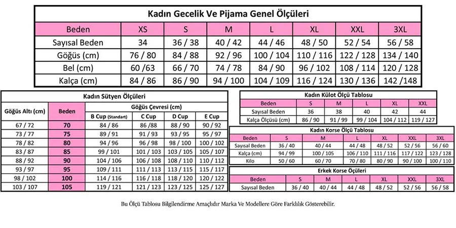 Bayan-Gecelik-Sabahlik-Ic-Giyim-OlcuTablosu