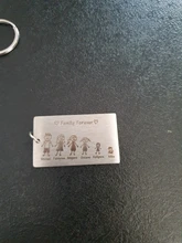 Llavero con grabado de amor para padres e hijos, regalo familiar para padres y niños