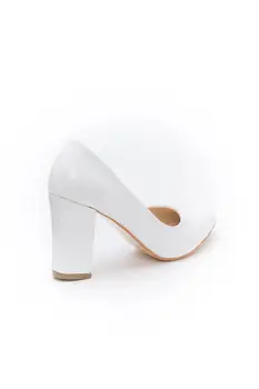 

Leon Heels Shoes Patent Leather-White, High-Heeled women boots, heels women, women's high-heeled shoes