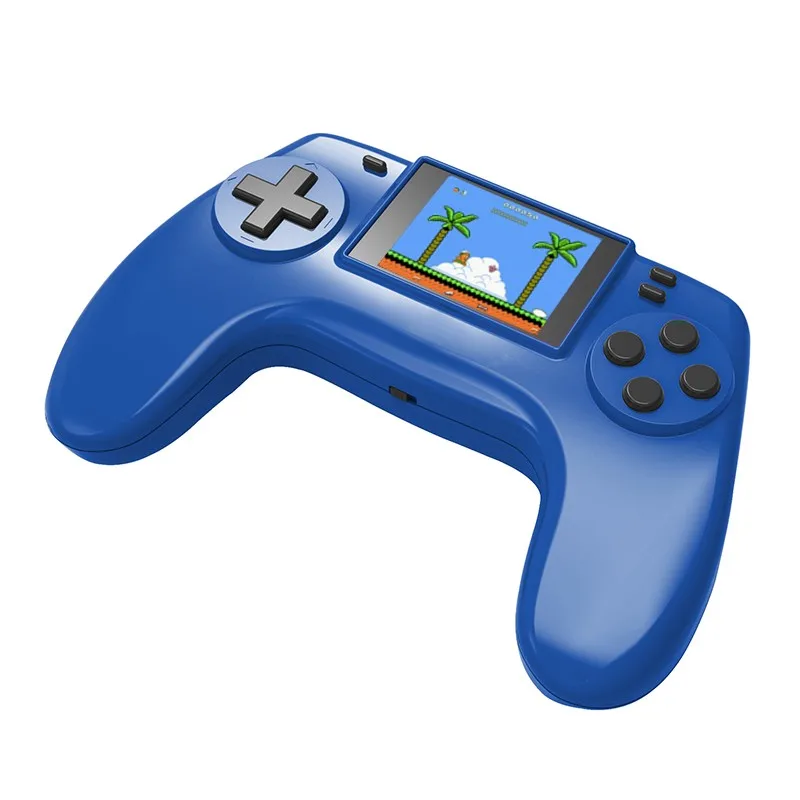 Blue Ретро портативная игровая приставка Портативный 2 дюймов HD Экран рокер оф консоль встроенный 268 в 1 игры для детский подарок - Цвет: Blue