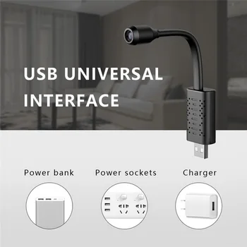 

100PCS U21 New 1080P HD Motion Detection Loop Video Real-time Surveillance Motion Portable Smart Flexible IP Camera WITH AV