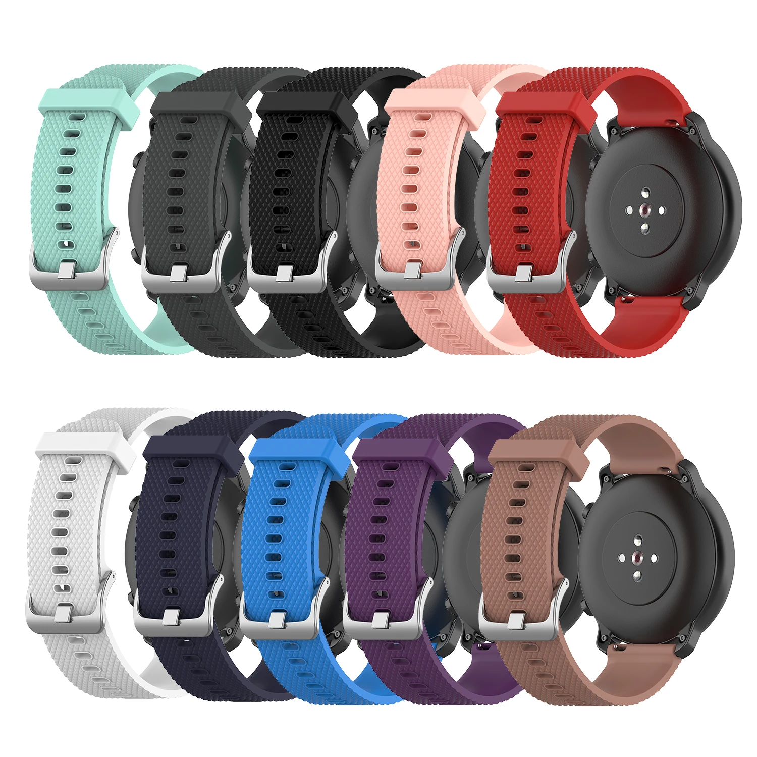 Мягкий силиконовый чехол с ремешком для samsung GalaxyHuami Amazfit Bip Youth умные наручные часы-браслет для смарт-браслета Amazfit Bip ремешок для часов 20/22 мм ремешок