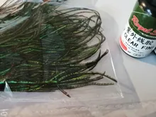 Pelo de fantasma atado de moscas, material sintético translúcido fino para atar alas, colas y cuerpos, 10 colores opcionales