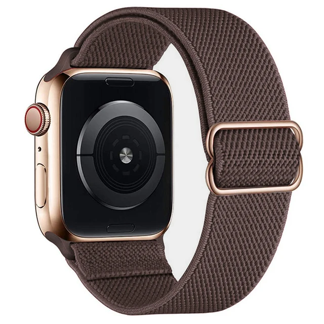 Scrunchie Strap For Apple watch band 44mm 40mm 38mm 42mm 41mm 44mm Nylon bracelet correa iWatch Serie 4 5 3 2 1 SE 6 7 45mm 41mm 24Smoky Mauve