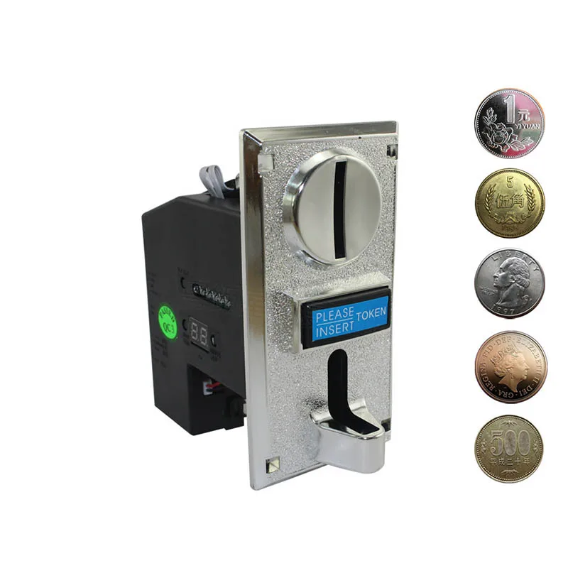 Multi Coin Selector Acceptor for 6 Different Coins Support Multi Signal Output 1 Signal Arcade Game Machine Part Vending Machine