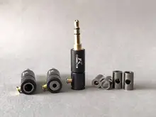 Jack Audio-Plug-Connector Solder-Adapter Shure Stereo Male Cable 3-Pole for 2mm 4mm 6mm