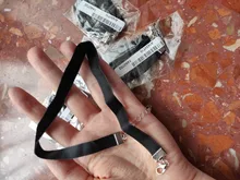 De moda de terciopelo negro gargantilla collar cuerda de terciopelo declaración collar estilo punky de joyería de moda para mujer