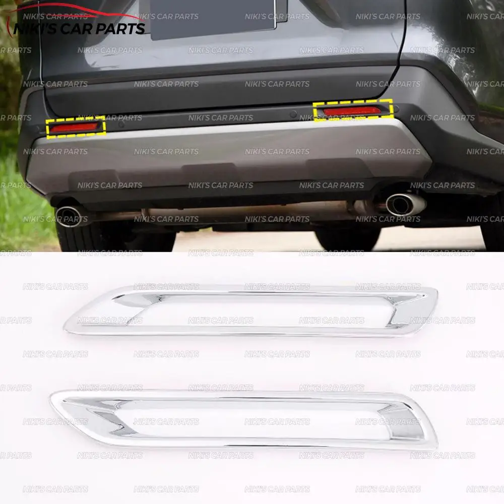 Накладки на задние противотуманные фонари для Toyota RAV 4-ABS пластик 1 комплект/2 шт. формовочные украшения автомобиля Стайлинг экстерьера