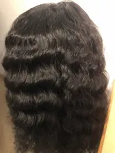 Pelucas de cabello humano peruano para mujeres negras, postizo de ondas profundas con cierre de encaje, 4x4