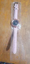 Reloj de pulsera con cielo estrellado para mujer, pulsera femenina romántica e informal, a la moda, Cuero Simple