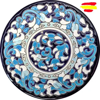 

Ceramic plate 17cm./6.7 inch - ceramics glazed up handmade - Made in Spain - Spanish Crafts - Sevilla - MIJASCERAMIC -