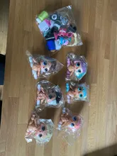 6 muñecas + 6 prendas + 6 zapatos + 6 botellas + 6 accesorios conjuntos aleatorios L.O.L. ¡Sorpresa! Muñeca LOL de 8cm, juguete para regalo