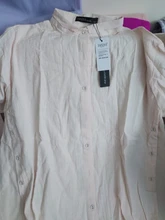 Tunic Tops Shirts Cardigan Linen Lapel Long-Sleeve ZANZEA Vintage Plus-Size Casual Cotton