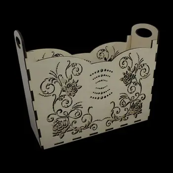 

L-425 wooden workpiece basket for small items 'растение' 43*32*15 cm, 'astra'