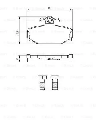 Disc pads z  Volvo 740/780/940/960/XC70/C70 2.0-2.4TD 87 |