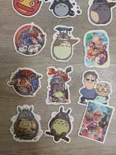 Pegatinas de Miyazaki Hayao Anime de 50/100 Uds., pegatinas de dibujos animados para bicicleta, portátil, libro, equipaje, juguetes para niños