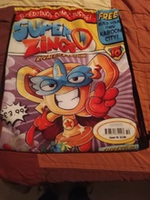 Bolsa de almacenamiento con cordón para niños y niñas, mochila informal con estampado de dibujos animados Super Zings, ideal para regalo