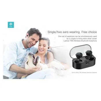 

Stereo earphones TWS Bluetooth 5.0 with charge box Black